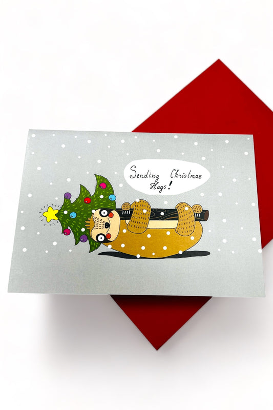 Sending Christmas Hugs Card