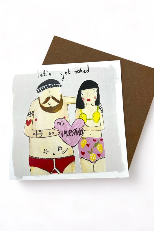 Let's Get Naked Valentine's Card