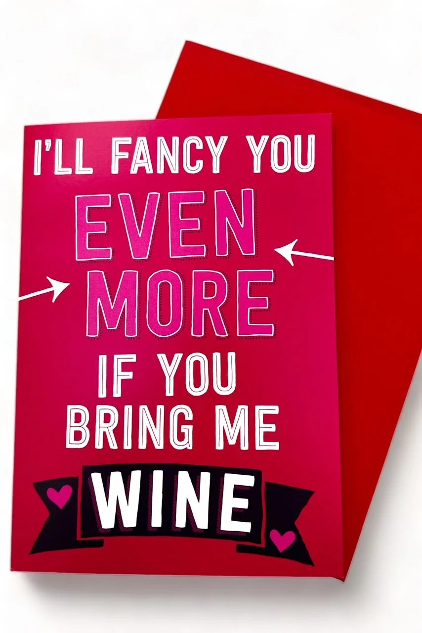 Bring Me Wine Valentine's Card