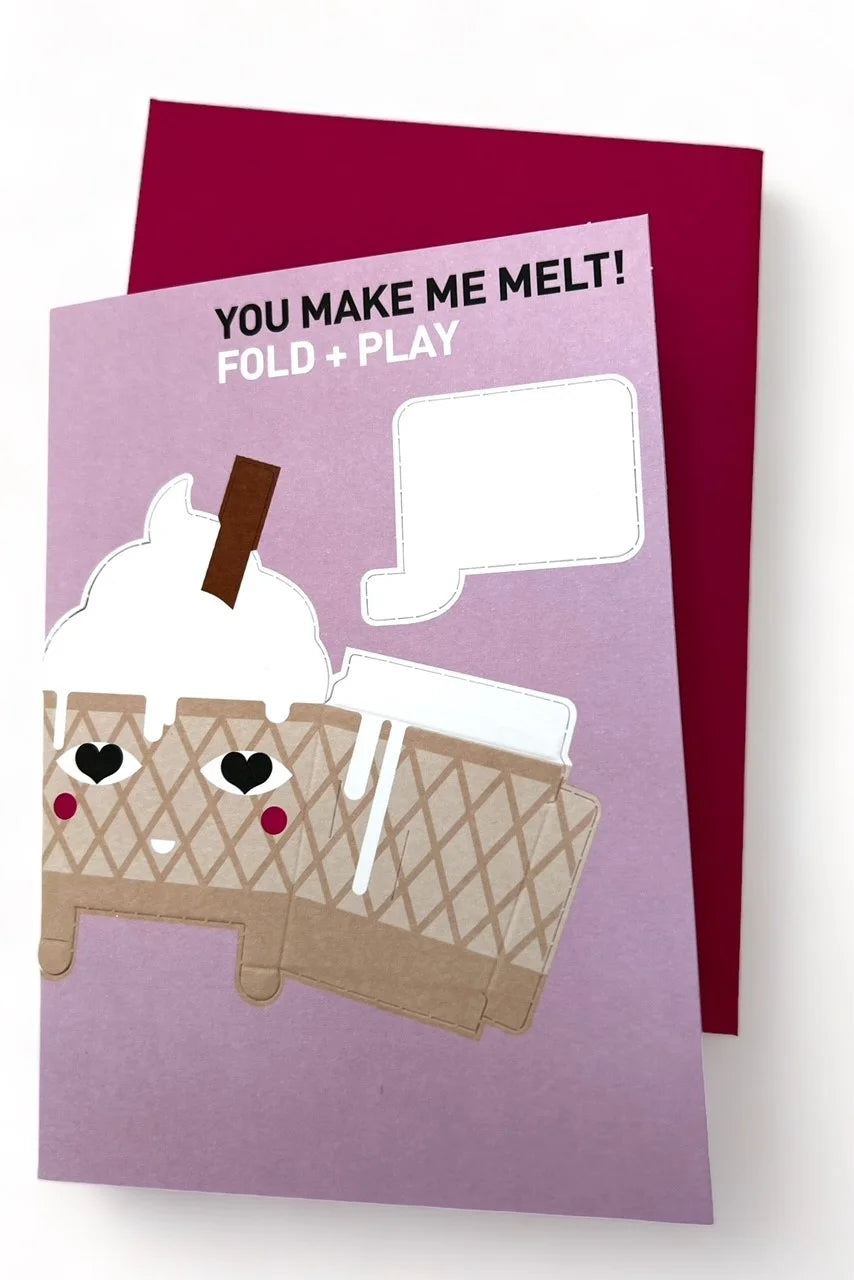 You Make Me Melt Valentine's Card