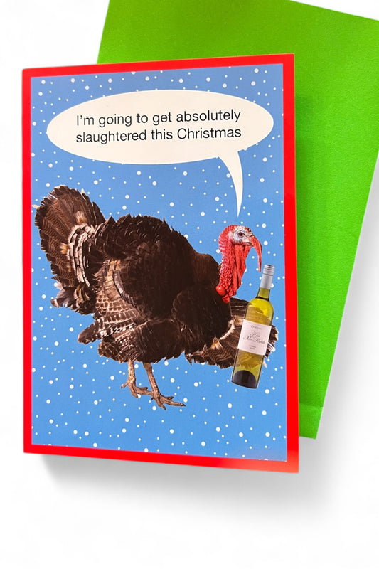 Turkey Christmas Card