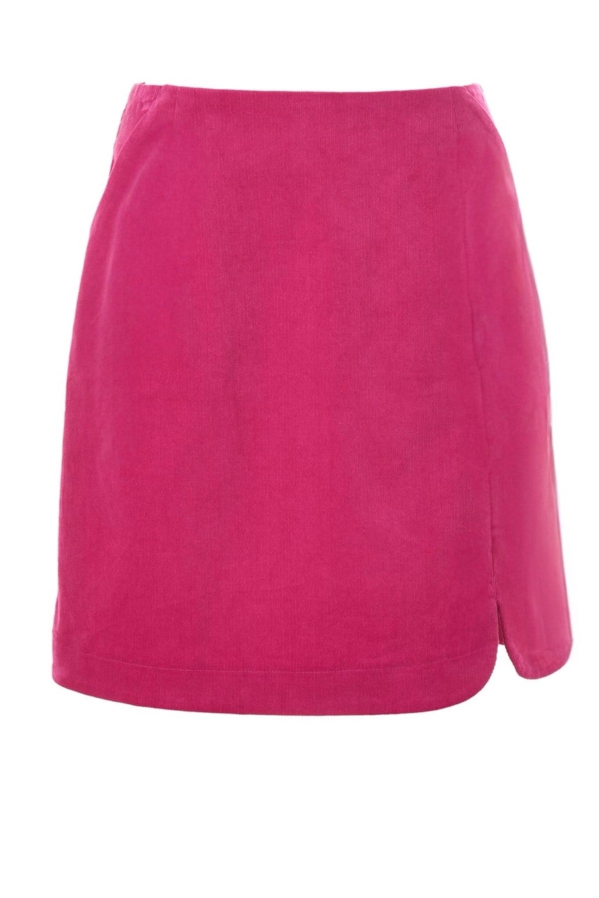 Ria Babycord A-Line Mini Skirt - Pink