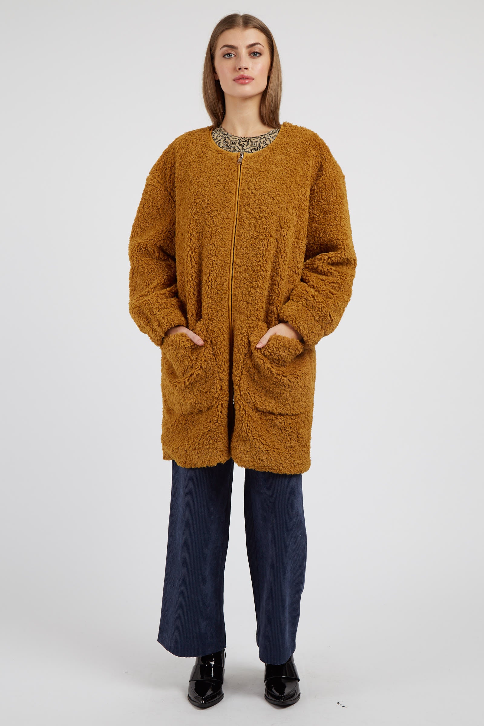 Louche Aldora Coat Mustard JOY