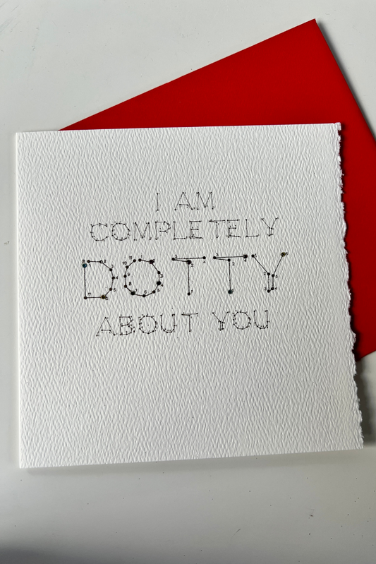 I Am Completely Dotty About You Valentine's Card