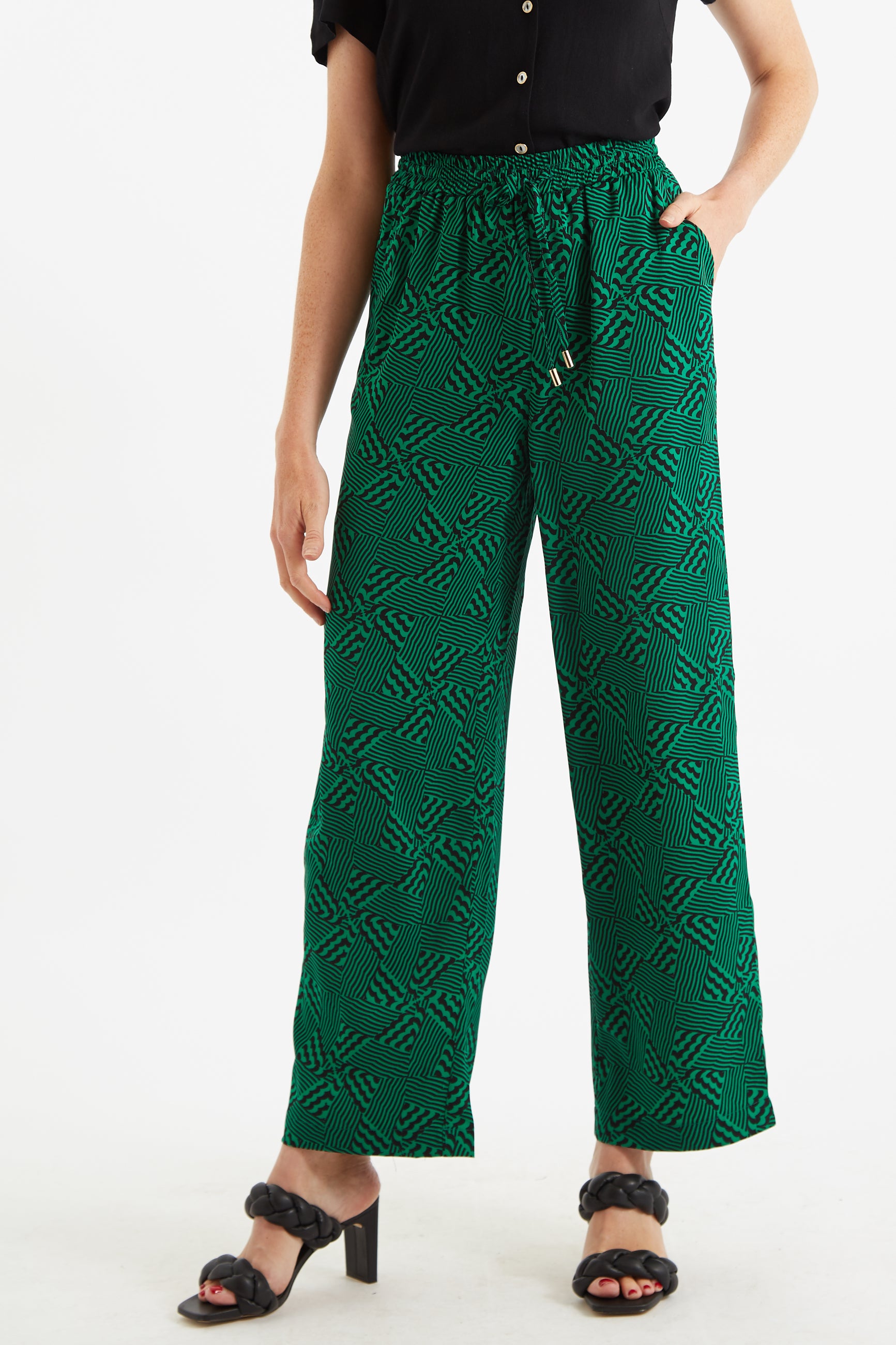 SILK PYJAMA STYLE TROUSERS  Blanc Studio