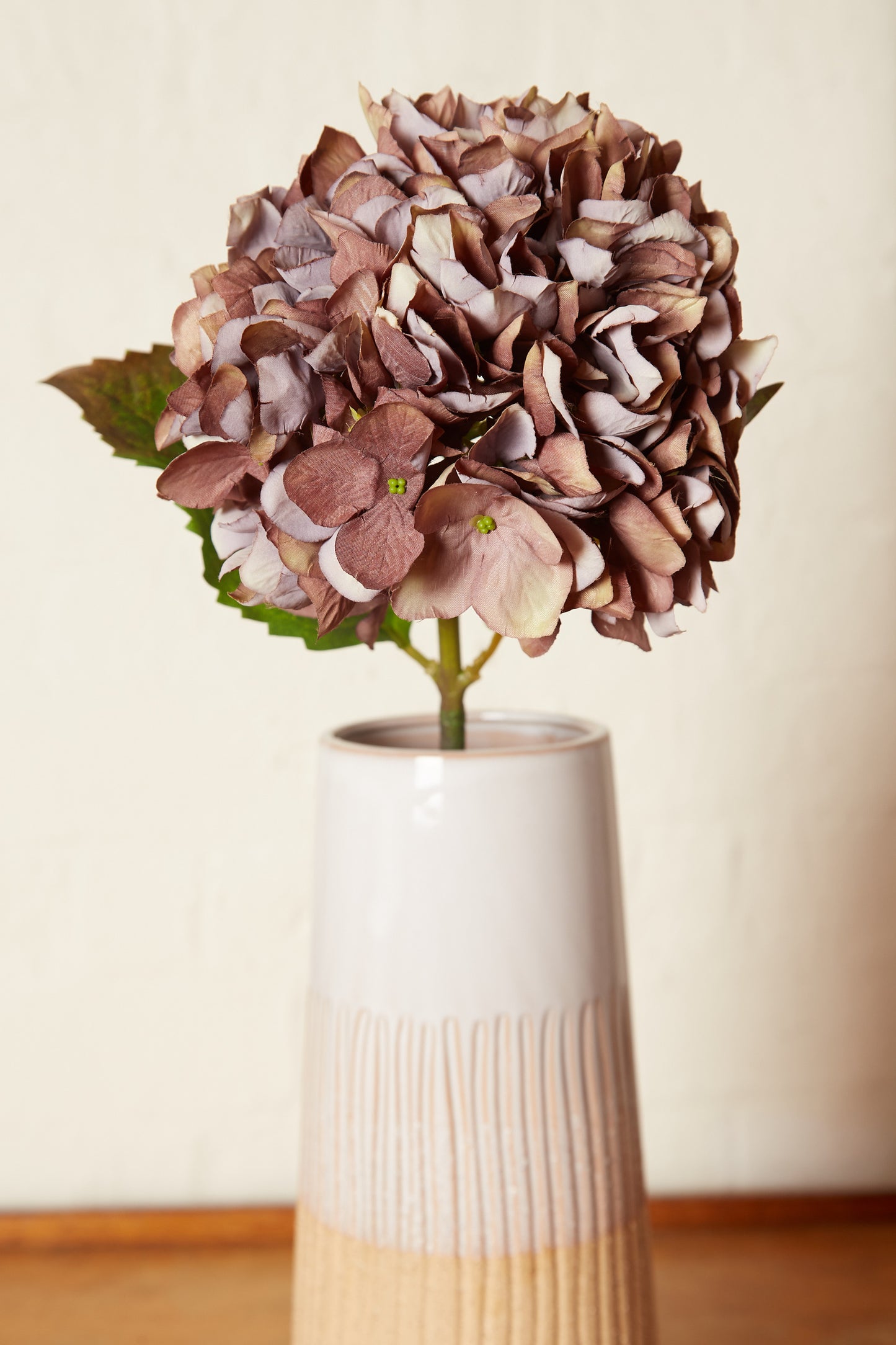 Faux Hydrangea Spray - Purple