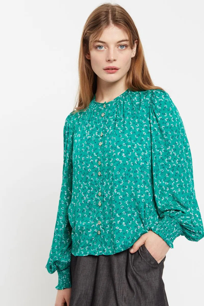 Kerstin Naive Ditsy Print Long Sleeve Blouse