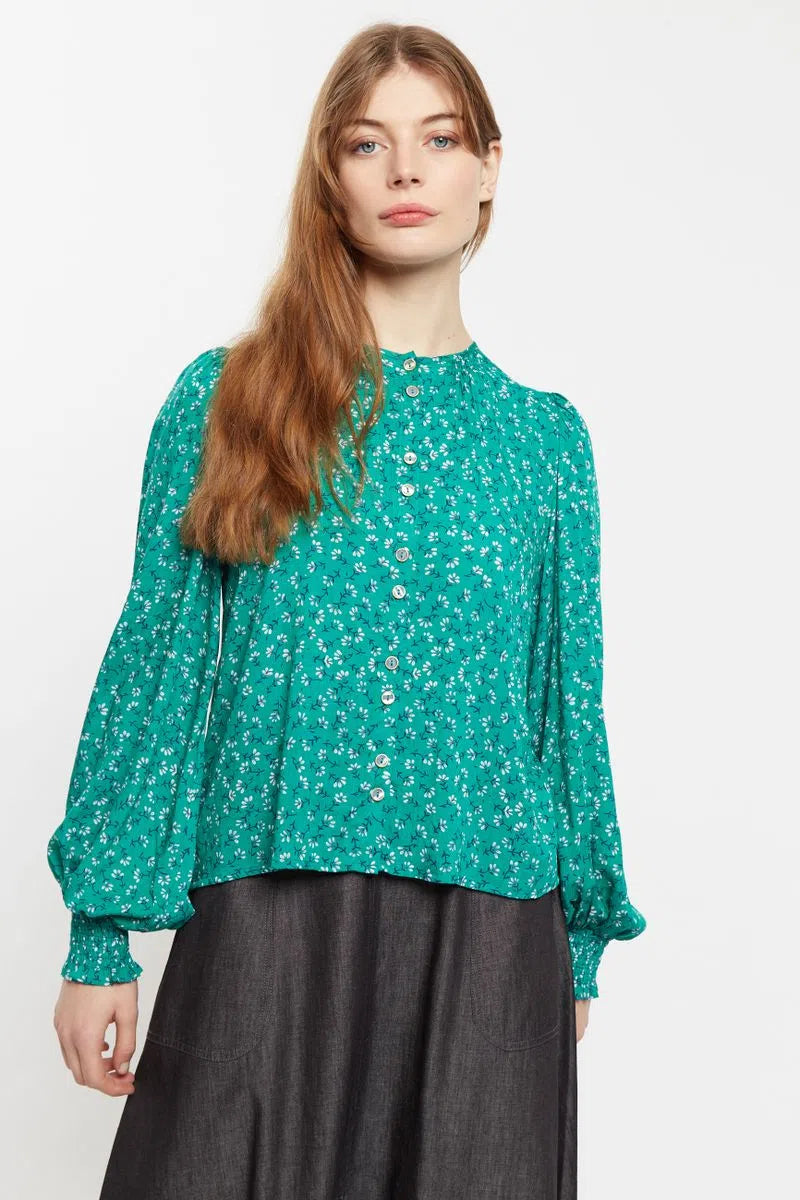 Kerstin Naive Ditsy Print Long Sleeve Blouse