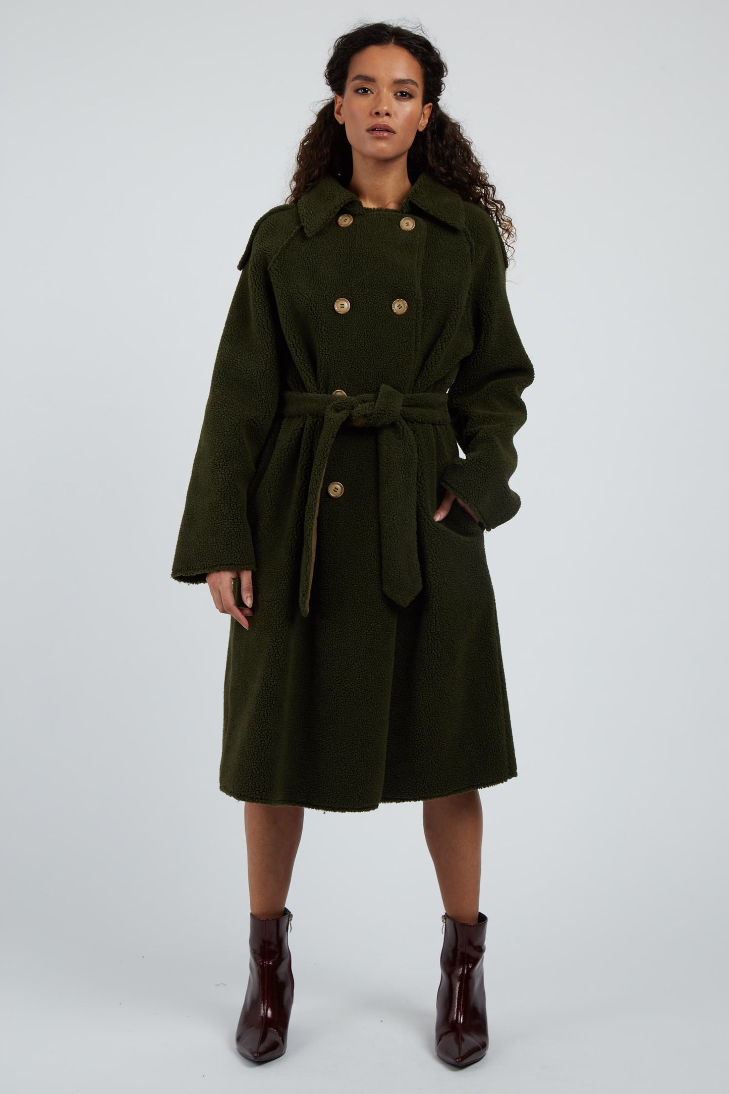 Laurent Borg Coat - Green