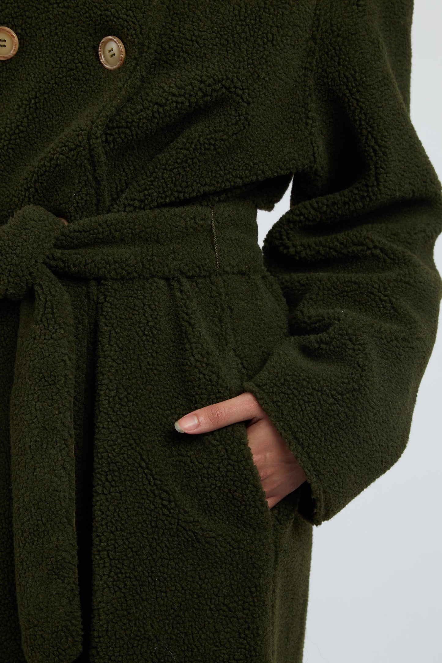 Laurent Borg Coat - Green