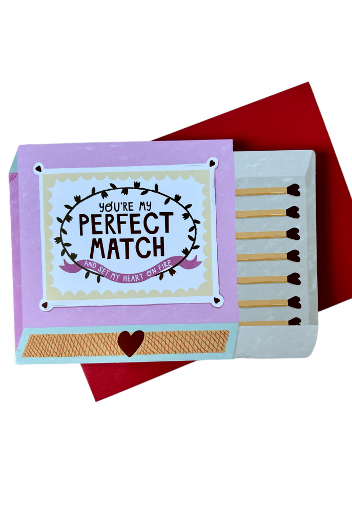 You're My Perfect Match Valentine's Card