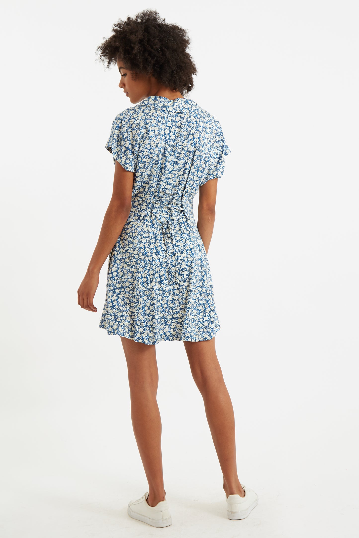 Prudence Periwinkle Mini Shirt Dress