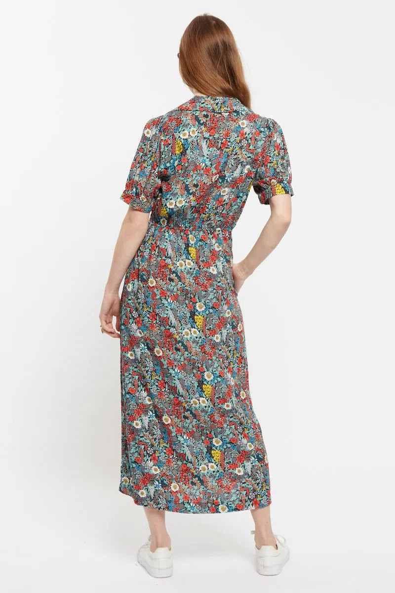 Louche Sakani Floret Print Mini Short Sleeve Dress