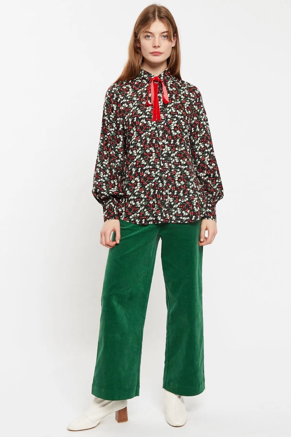 Louche Byron Jolly Ditsy Print Long Sleeve Shirt