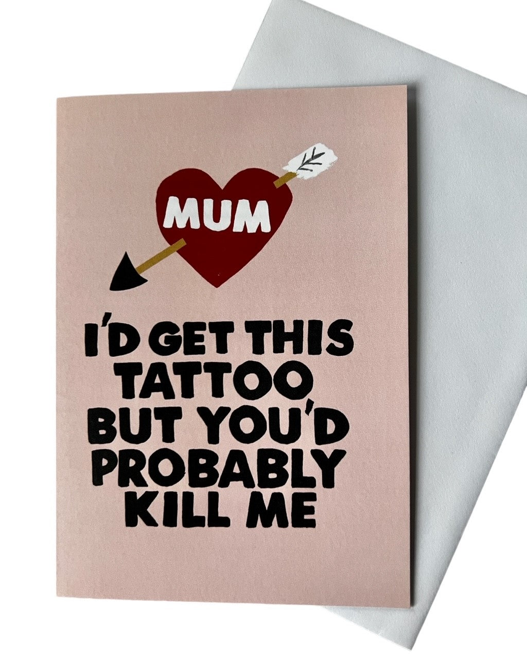 Mum I'd Get This Tattoo But You'd Probably Kill Me Mothers Day Card