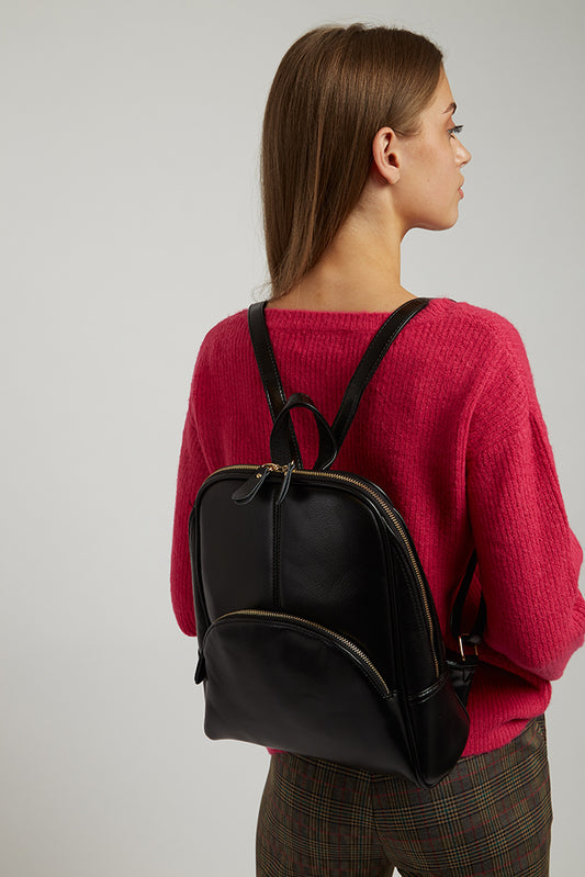 Rosa 2 Pocket Back Pack - Black