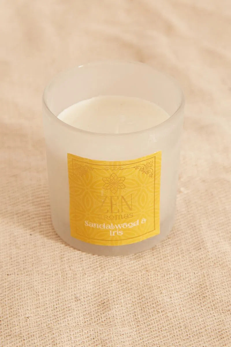 Sandalwood and Iris Scented Zen Candle – JOY